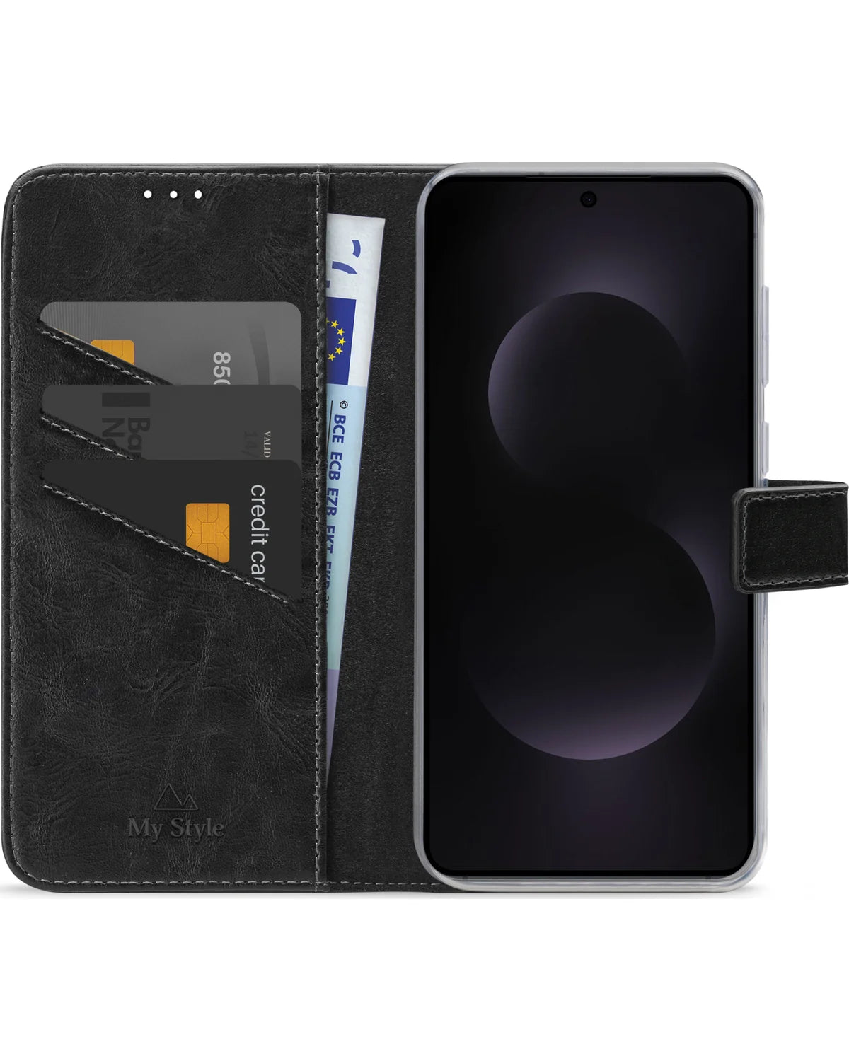 My Style Flex Wallet Hoesje – Samsung Galaxy S25 Edge 5G – Zwart