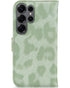 My Style Flex Wallet Hoesje – Samsung Galaxy S25 Ultra 5G – Green Leopard
