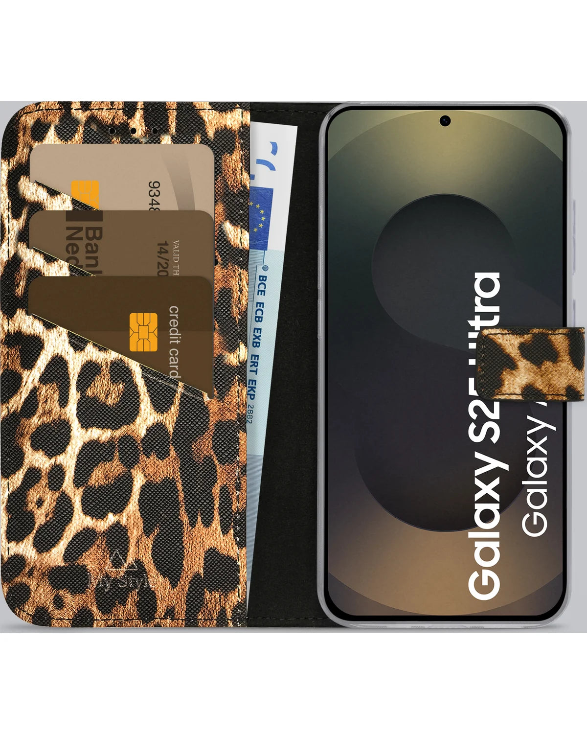 My Style Flex Wallet Hoesje – Samsung Galaxy S25 Ultra 5G – Wild Leopard