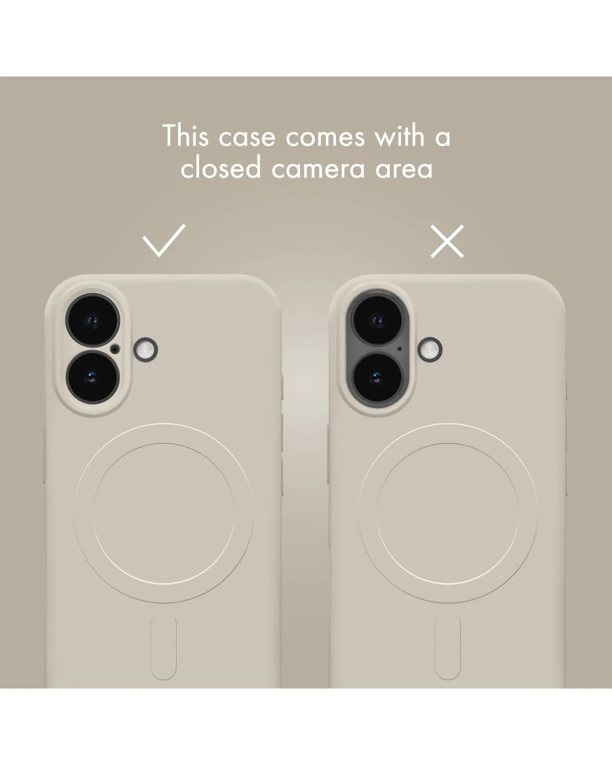 My Style MagSafe Compatibel Protective Flex Hoesje – Samsung Galaxy A16 4G/5G – Antique White