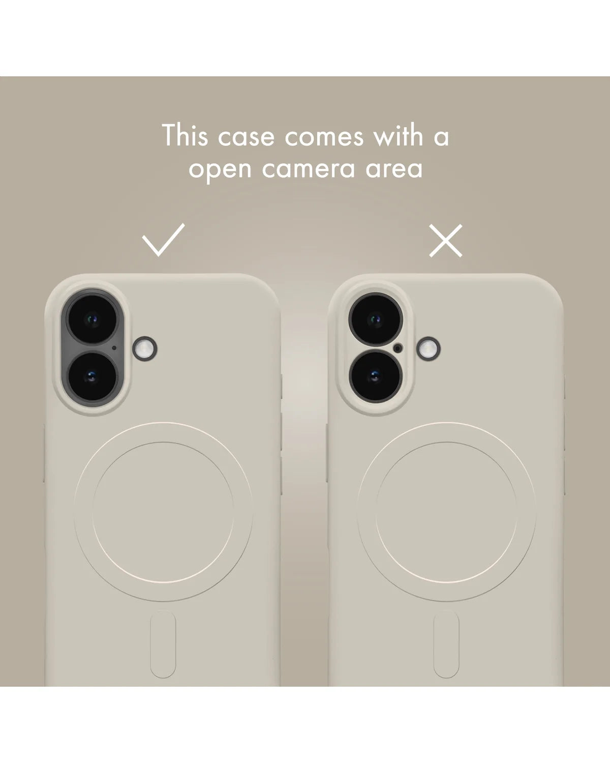 My Style MagSafe Compatibel Protective Flex Hoesje – Samsung Galaxy A17 5G – Antique White