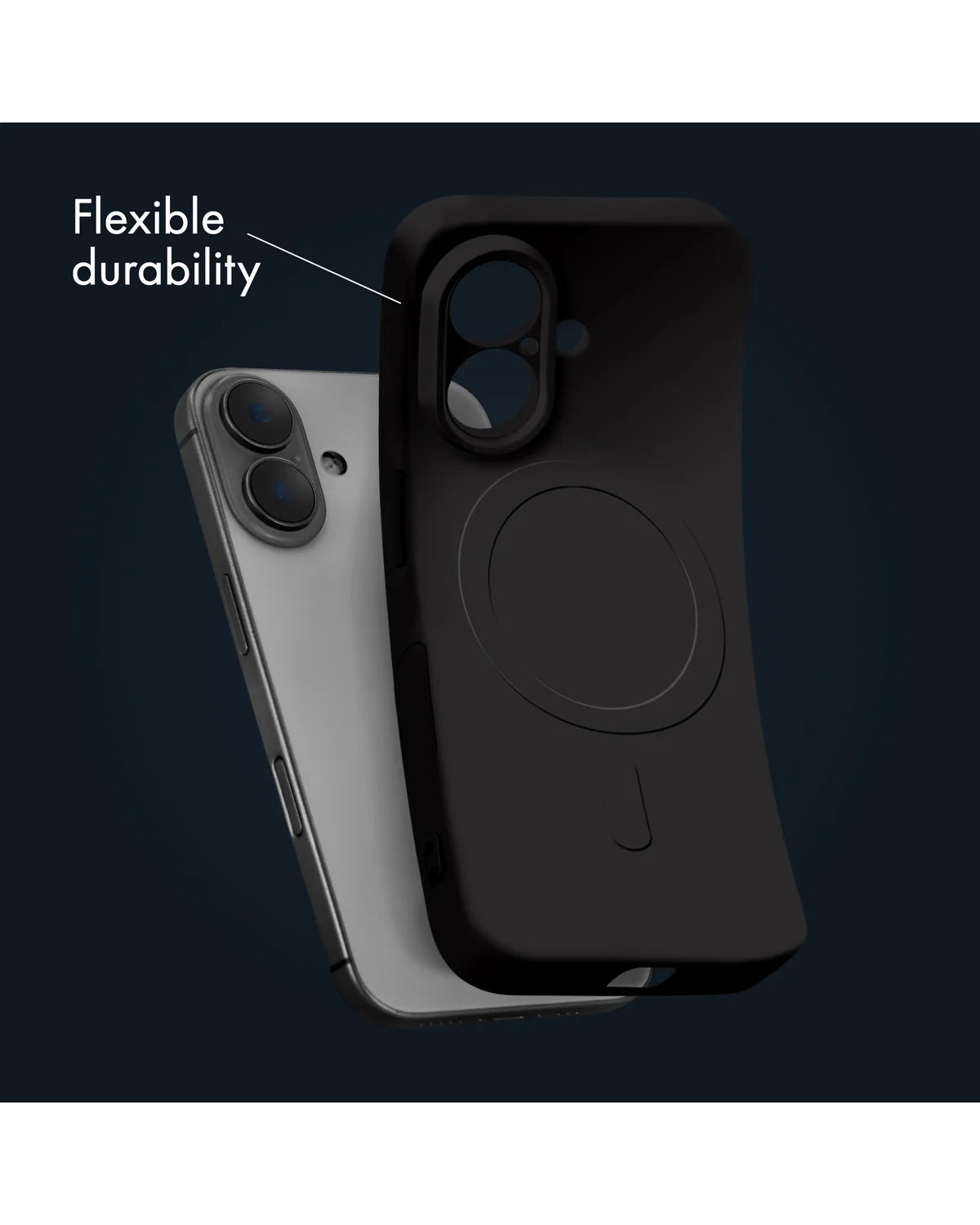 My Style MagSafe Compatibel Protective Flex Hoesje – Samsung Galaxy A26 5G – Zwart