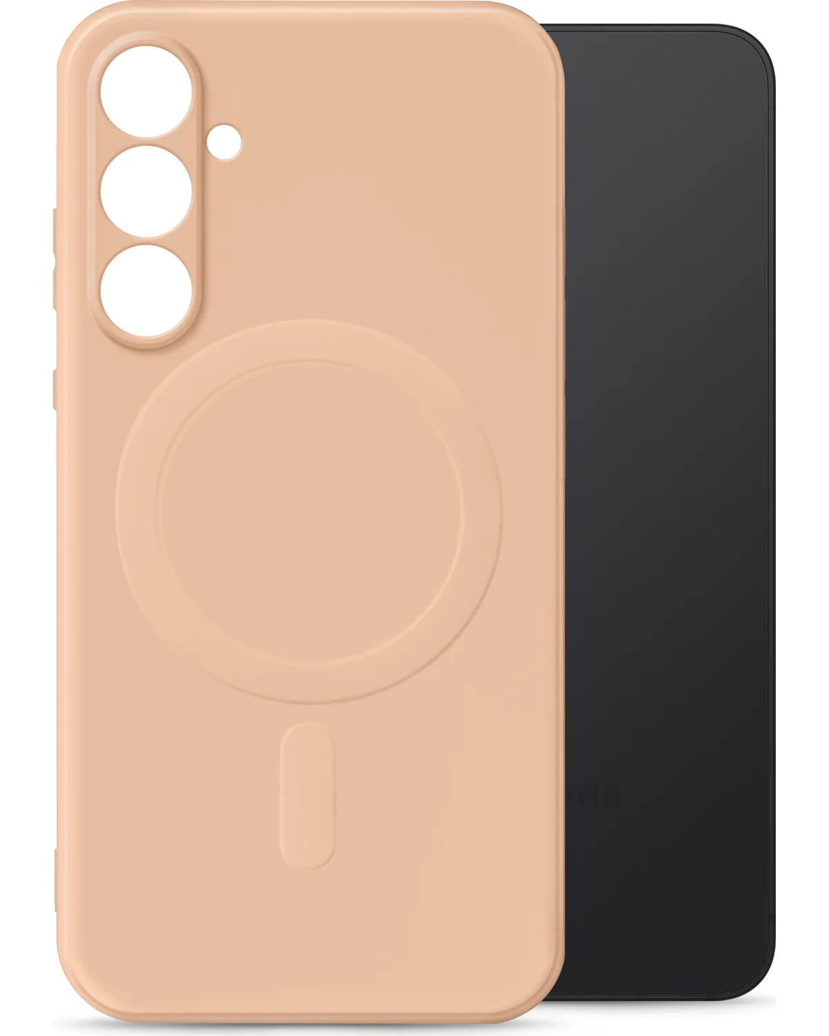 My Style MagSafe Compatibel Protective Flex Hoesje – Samsung Galaxy S24 5G – Soft Pink