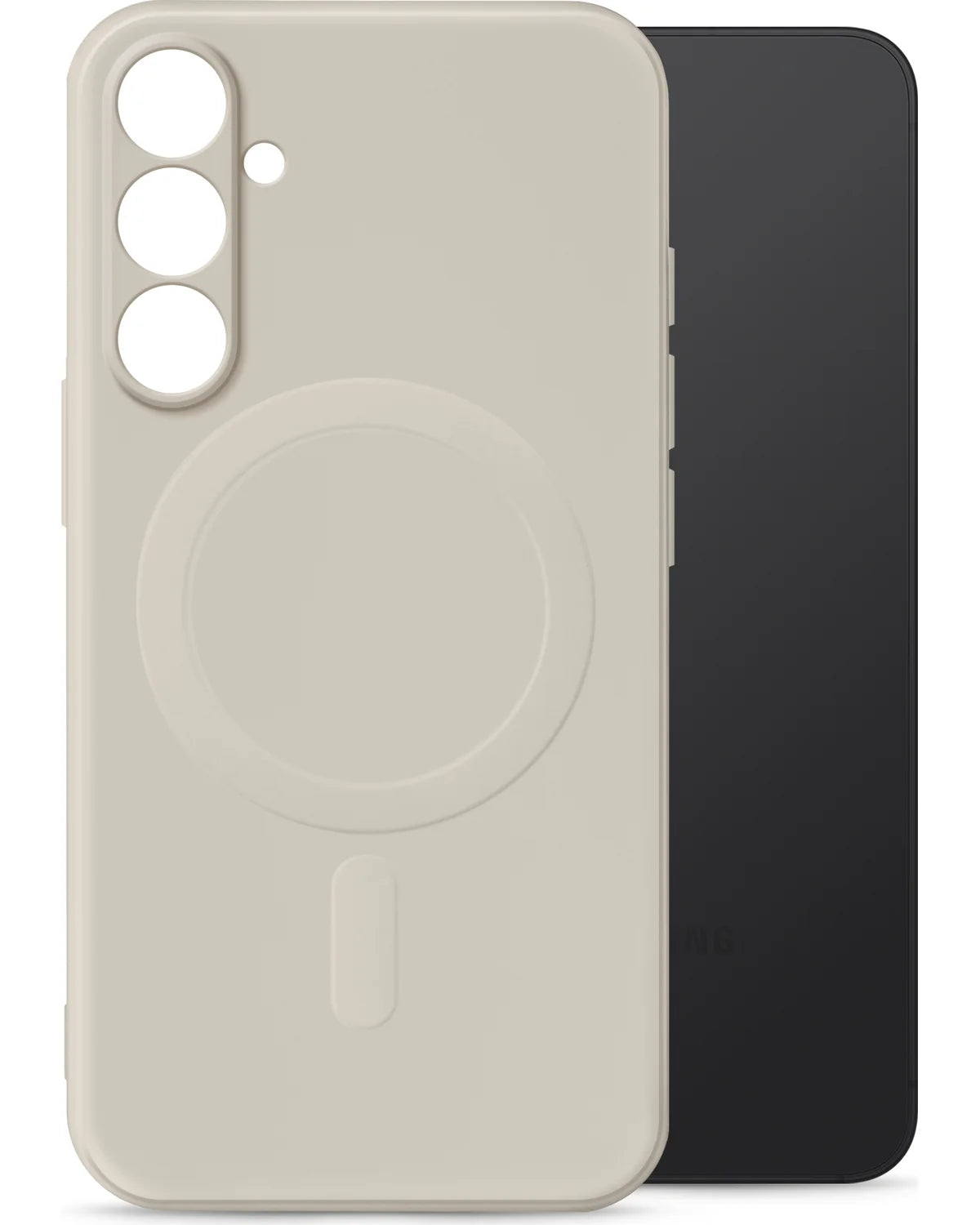 My Style MagSafe Compatibel Protective Flex Hoesje – Samsung Galaxy S25 5G – Antique White