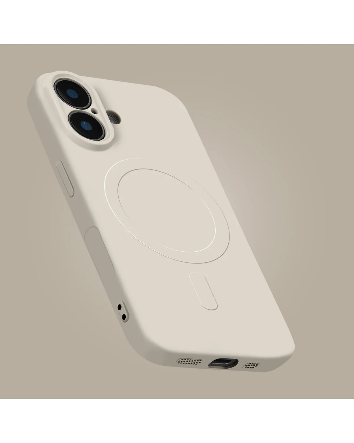 My Style MagSafe Compatibel Protective Flex Hoesje – Samsung Galaxy S25 5G – Antique White