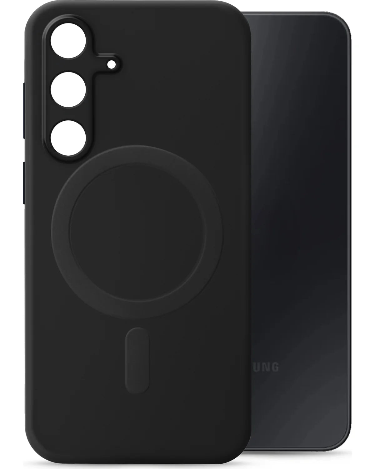 My Style MagSafe Compatibel Protective Flex Hoesje – Samsung Galaxy S25 Fe 5G – Zwart