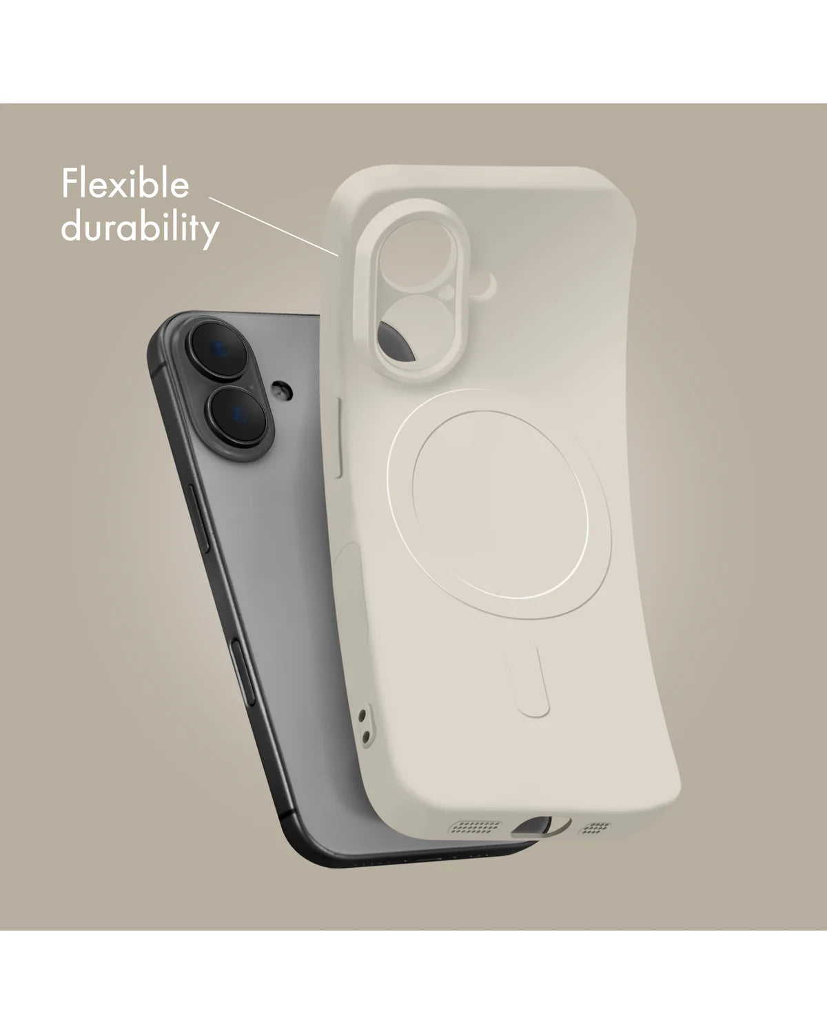 My Style MagSafe Compatibel Protective Flex Hoesje – Samsung Galaxy S25 Ultra 5G – Antique White