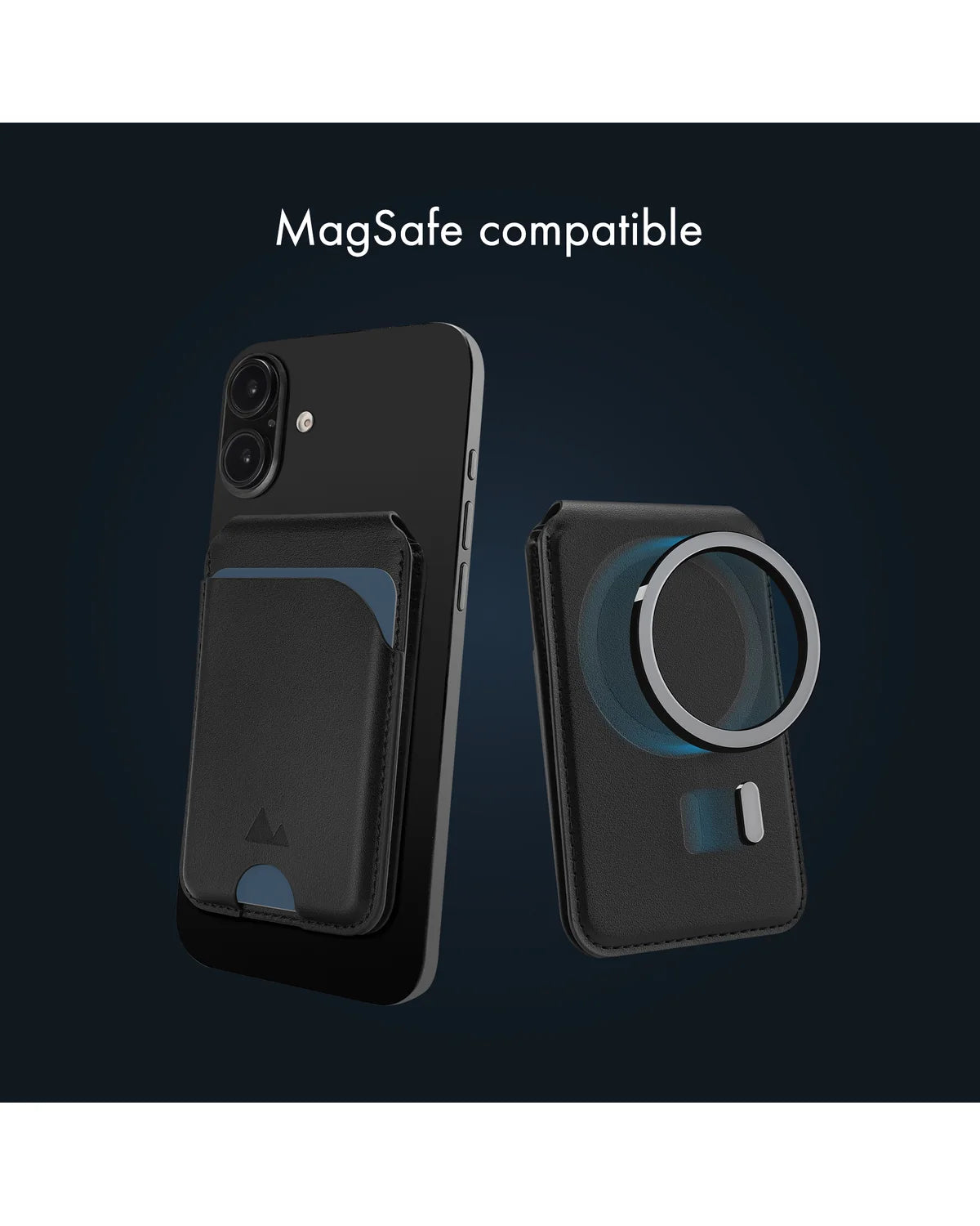 My Style MagSafe Compatibele Magnetische Kaarthouder met Standfunctie – Zwart