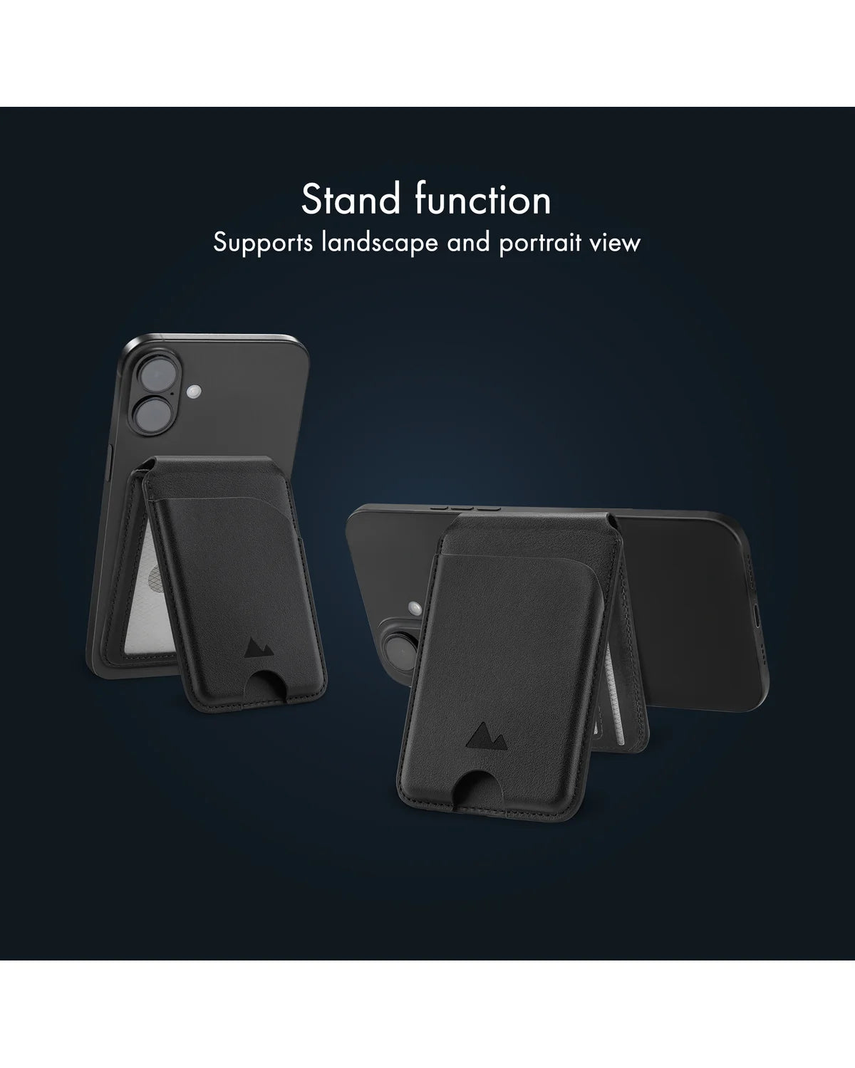 My Style MagSafe Compatibele Magnetische Kaarthouder met Standfunctie – Zwart