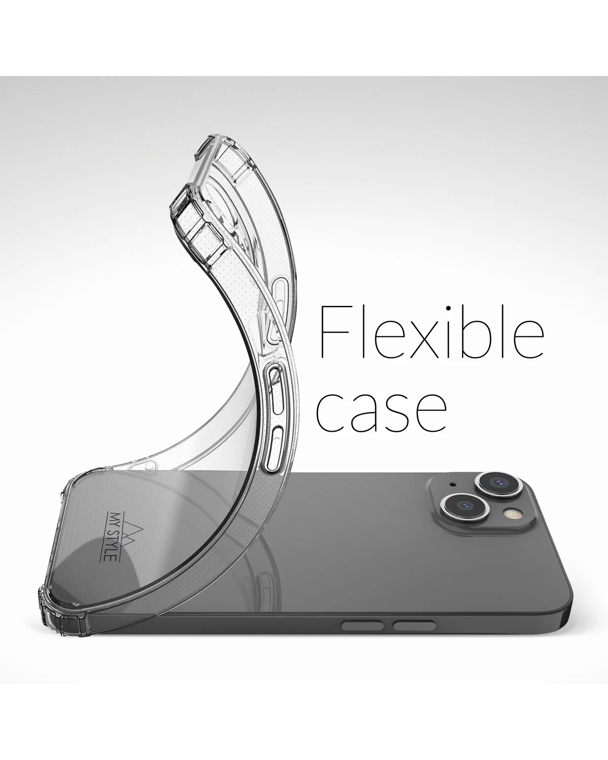 My Style Protective Flex Case Telefoonhoesje Apple iPhone 15 Plus Transparant