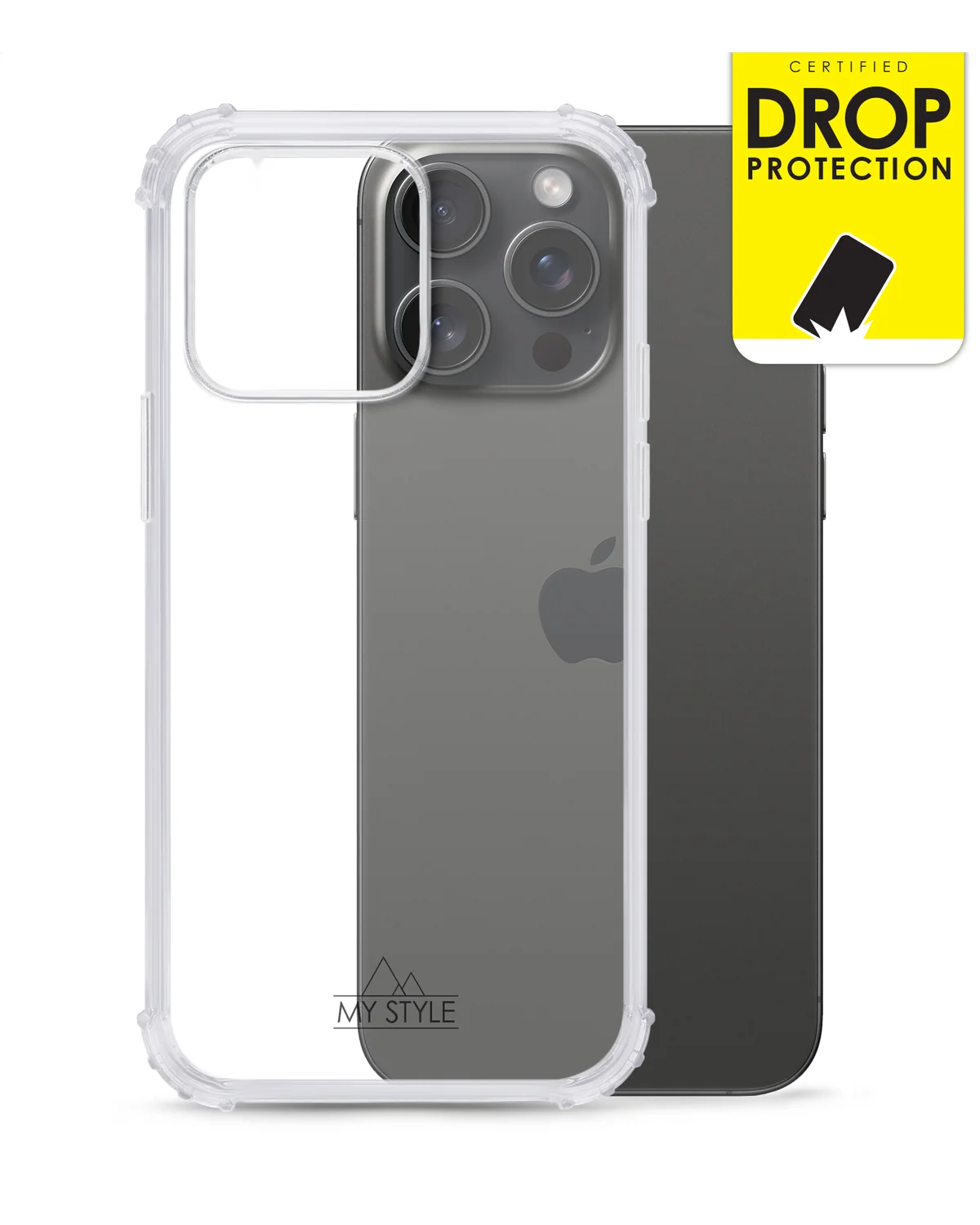 My Style Protective Flex Case Telefoonhoesje Apple iPhone 15 Pro Max Transparant