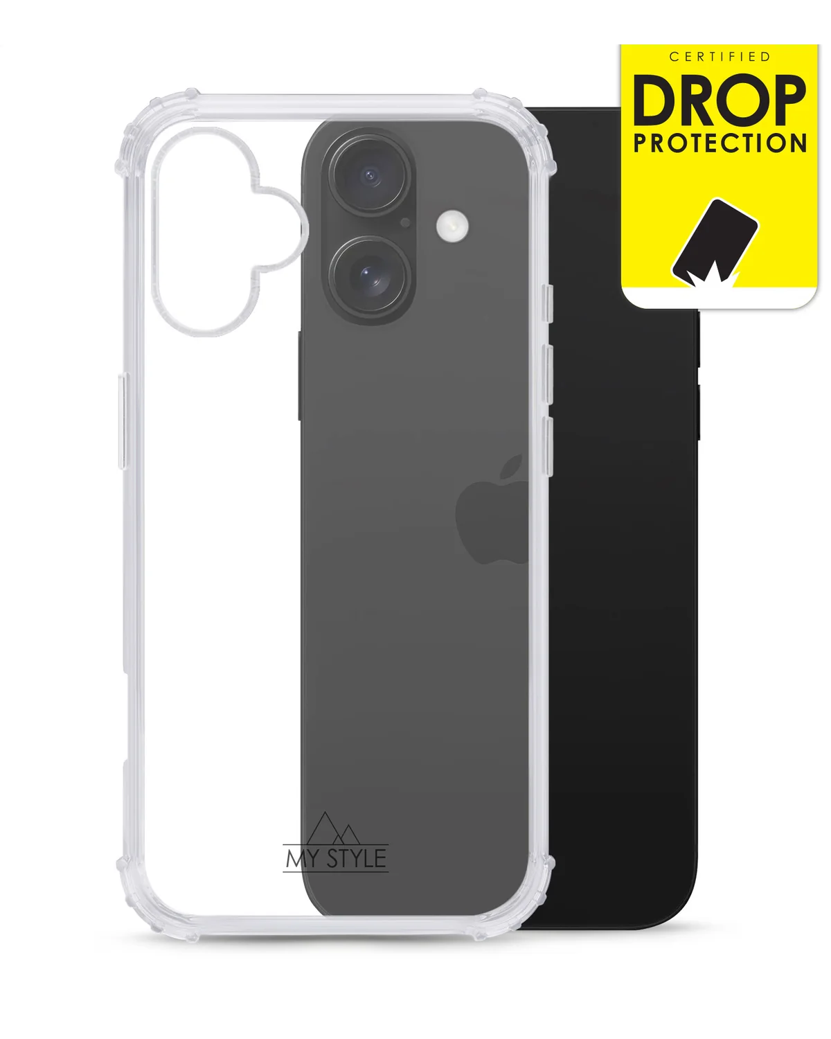 My Style Protective Flex Case Telefoonhoesje Apple iPhone 16 Plus Transparant