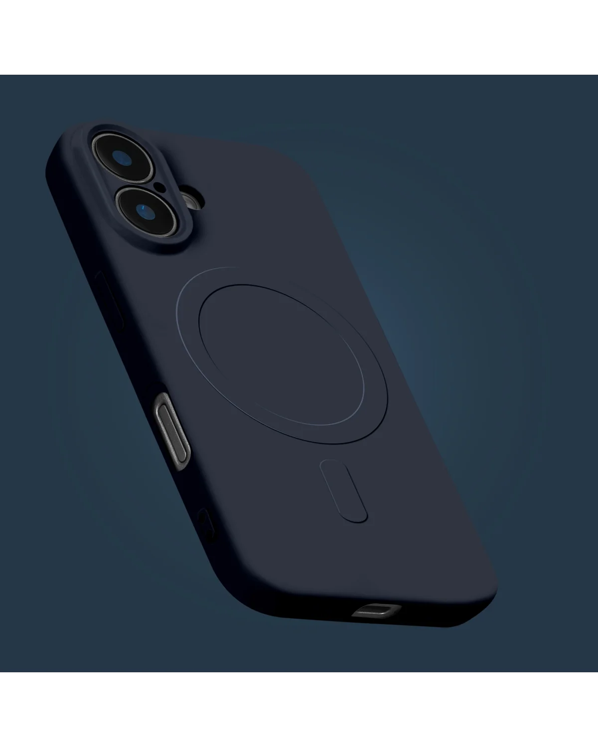 My Style Protective Flex Magsafe Compatibel  Case Telefoonhoesje Apple iPhone 15 Middernachtblauw