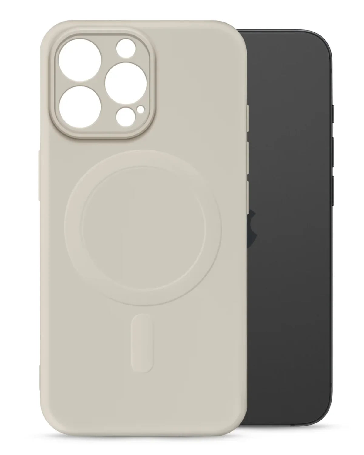 My Style Protective Flex Magsafe Compatibel Case Telefoonhoesje Apple iPhone 15 Pro Gebroken Wit