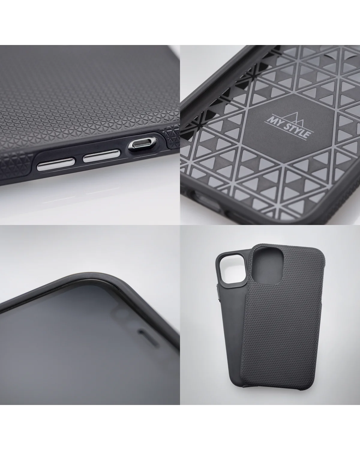 My Style Tough Case Telefoonhoesje Apple iPhone 15 Pro Max Zwart