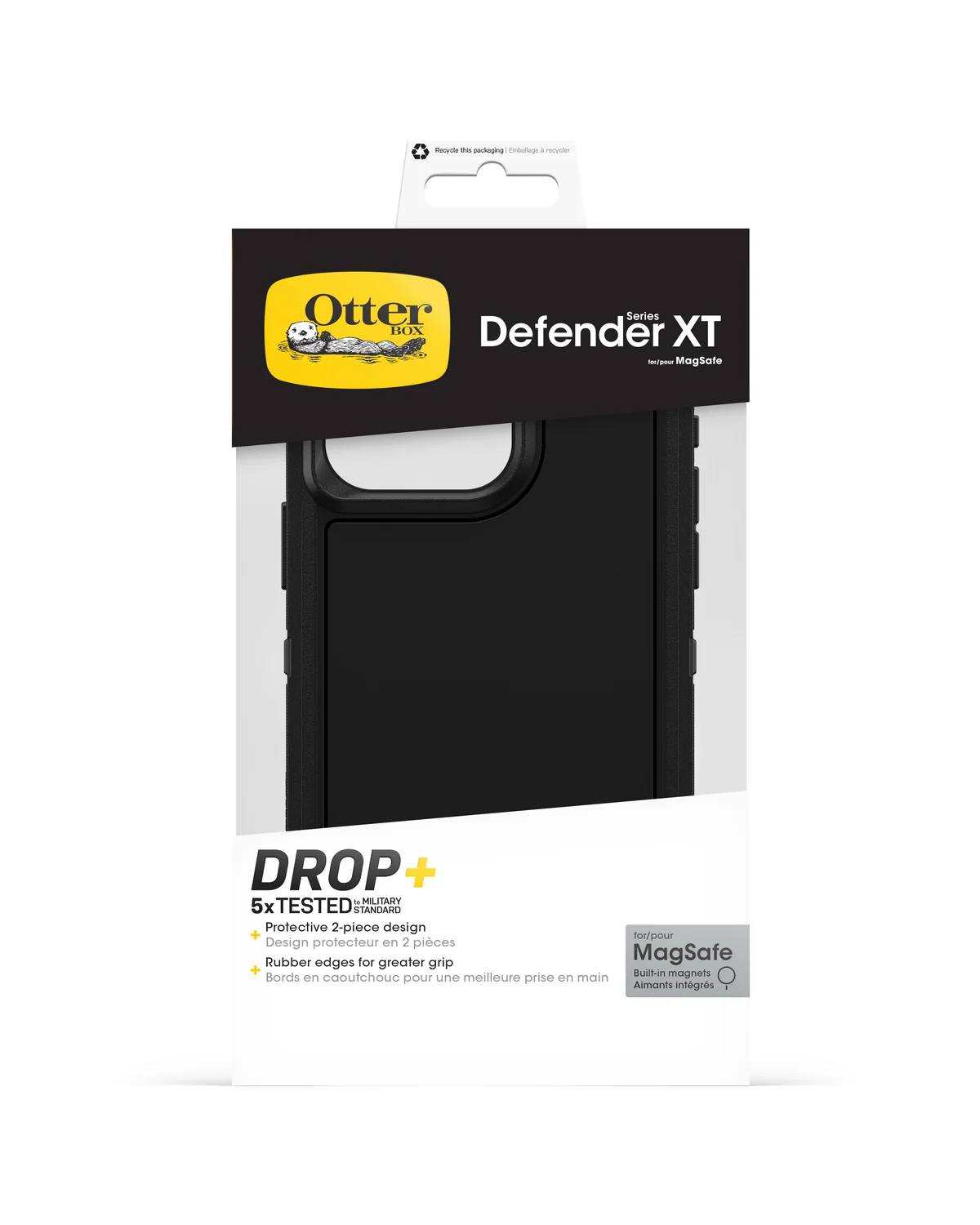 OtterBox Defender Series XT telefoonhoesje with MagSafe Apple iPhone 15 Pro Max Zwart
