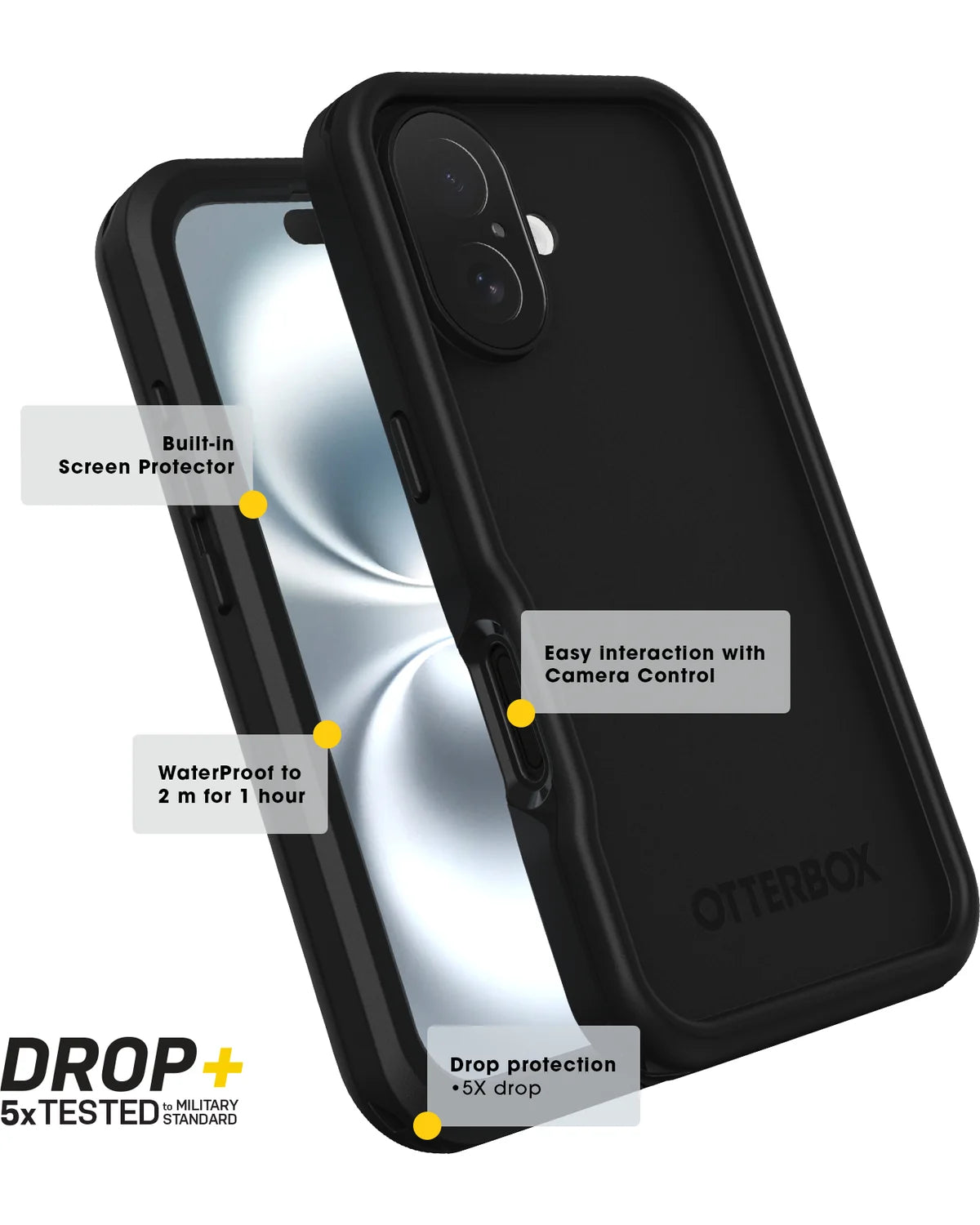 Otterbox Fre MagSafe Hoesje (Case) – Apple Iphone 16 Pro – Zwart