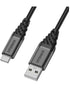 OtterBox Gevlochten USB-A naar USB-C Kabel 1m – Zwart