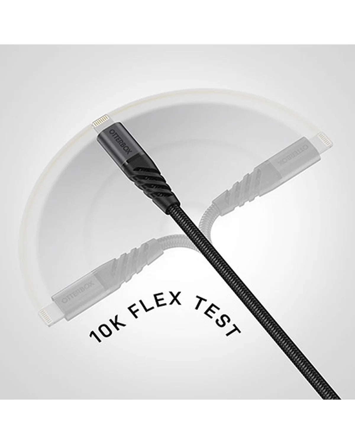 OtterBox Gevlochten USB-A naar USB-C Kabel 1m – Zwart