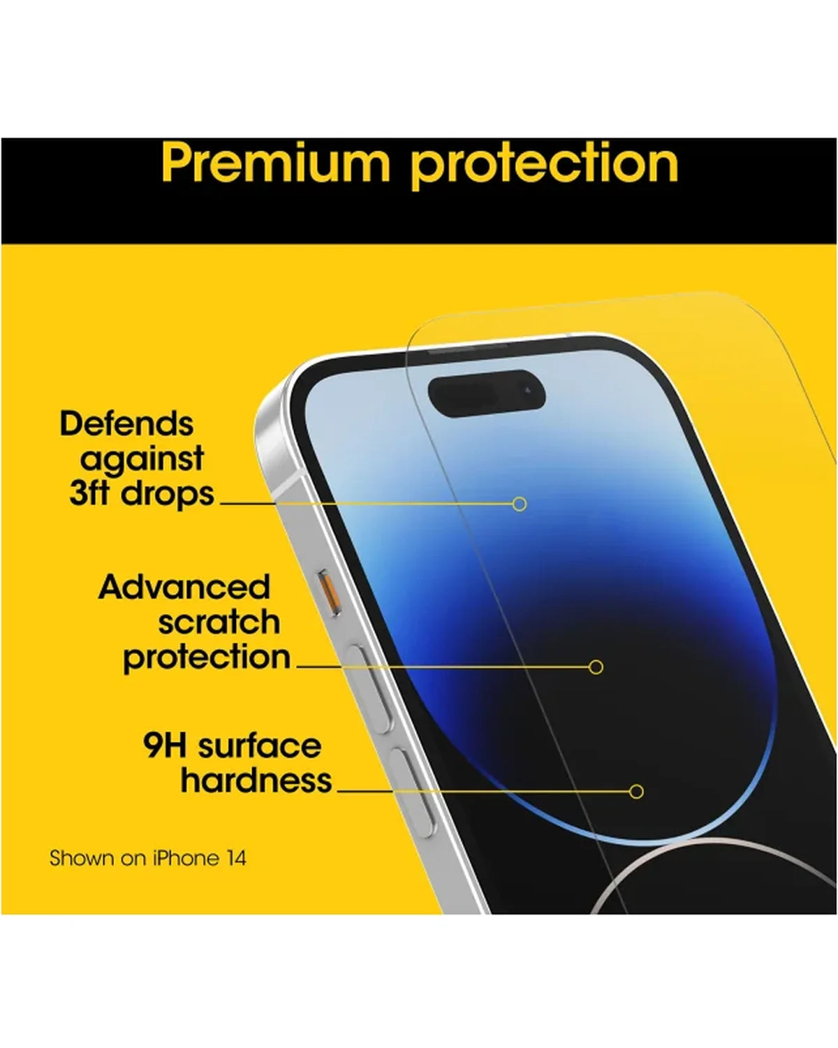 OtterBox Premium Glass Screenprotector Apple iPhone 15 Plus Clear