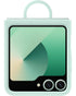 Samsung Siliconen Hoesje Met Ring – Galaxy Z Flip 6 – Mint