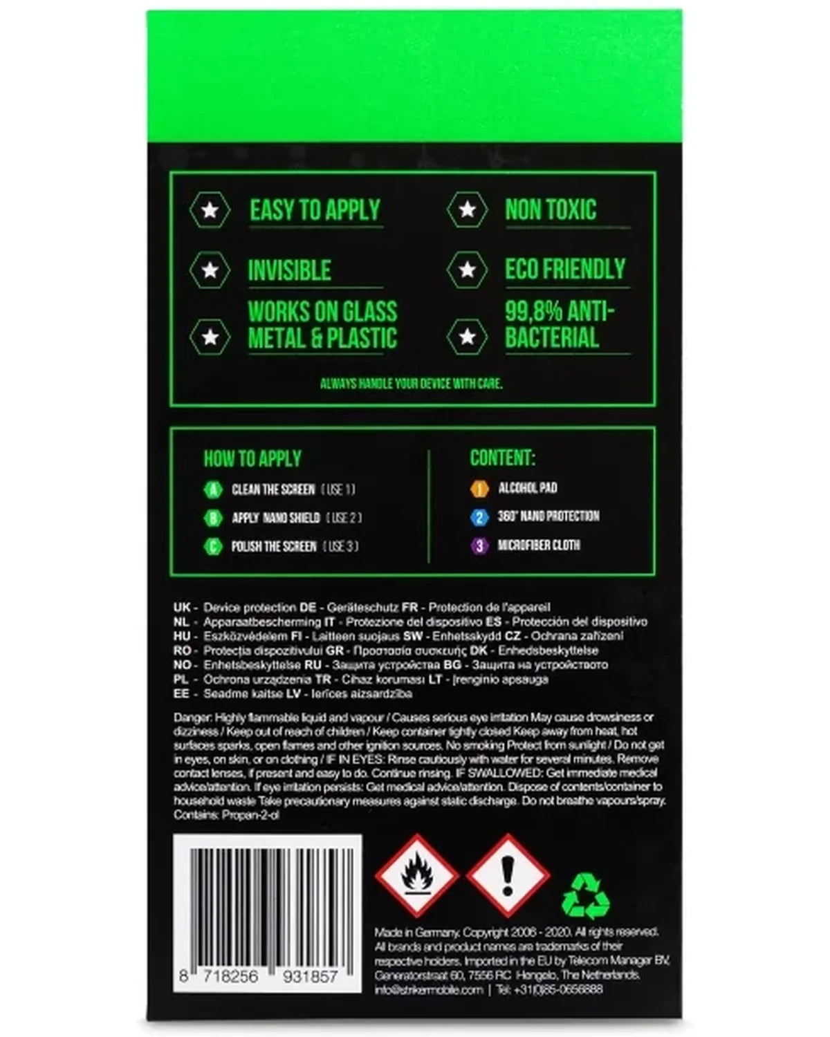Striker Coating Antibacterial Nano Coating