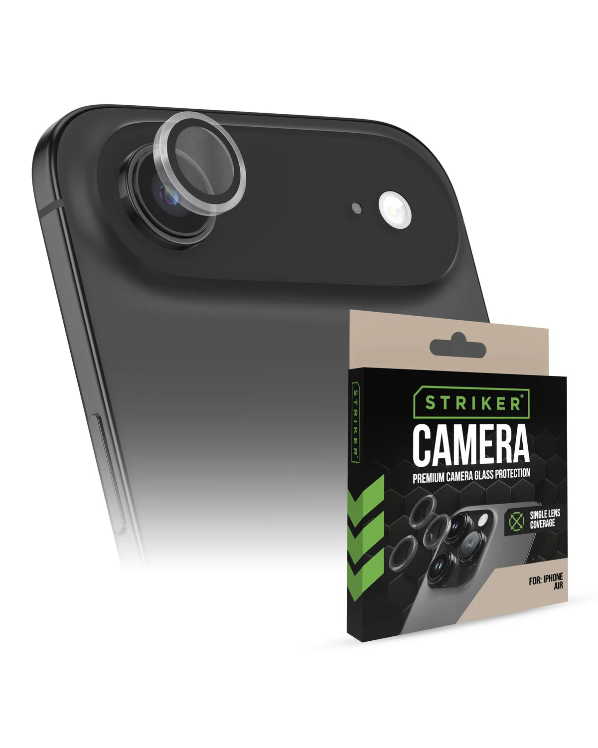 Striker Single Lens Glass Camera Protector – Transparant – Apple iPhone Air