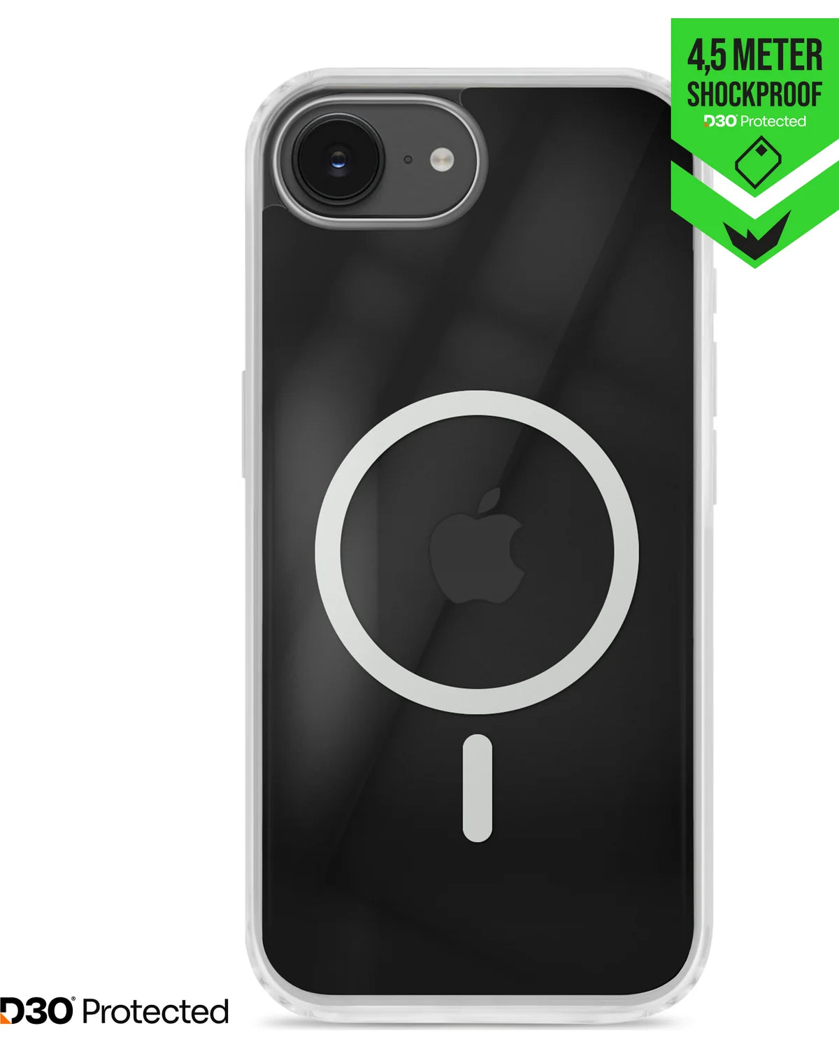 Striker X-Core D3O Xtreme Impact Mag Hoesje – Apple iPhone 16E – Transparant