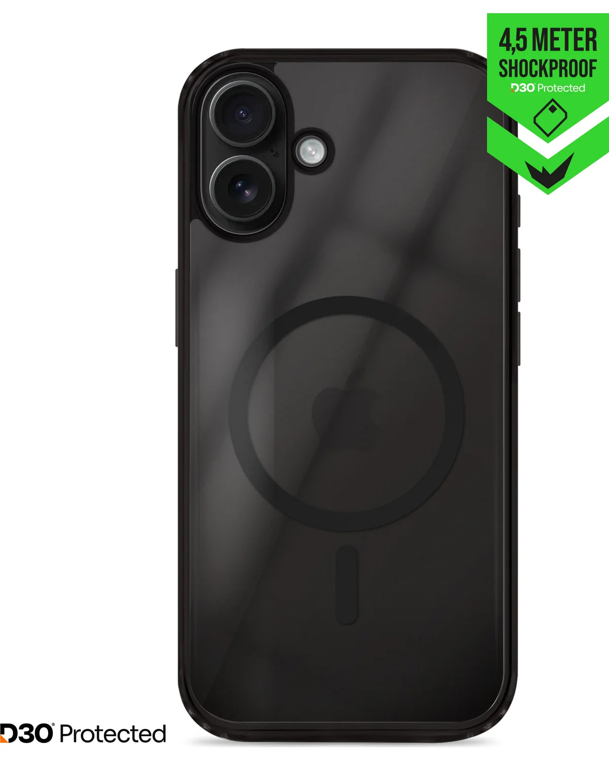 Striker X-Core D3O Xtreme Impact Mag Hoesje Pro – Apple iPhone 16 – Zwart