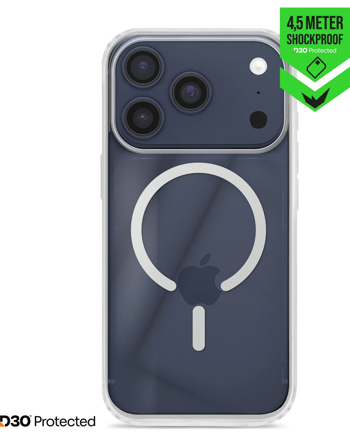 Striker X-Core D3O Xtreme Impact Mag Hoesje Pro – Apple iPhone 17 Pro Max – Transparant