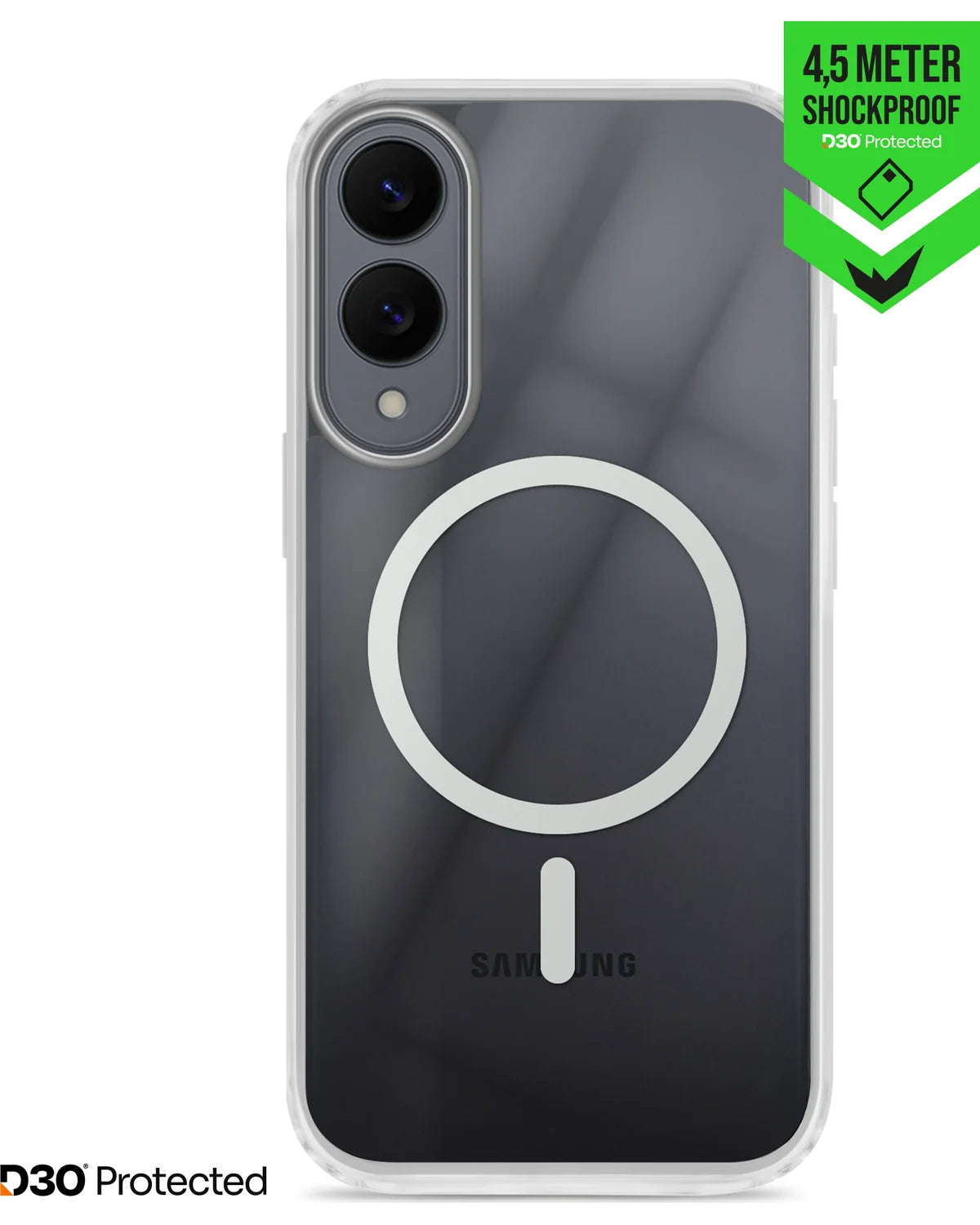 Striker X-Core D3O Xtreme Impact Mag Hoesje – Samsung Galaxy S25 Edge 5G – Transparant