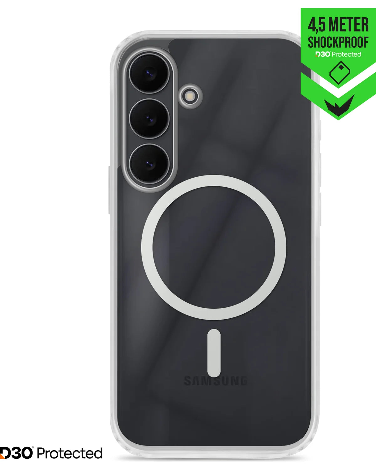 Striker X-Core D3O Xtreme Impact Mag Hoesje – Samsung Galaxy S25 FE – Transparant