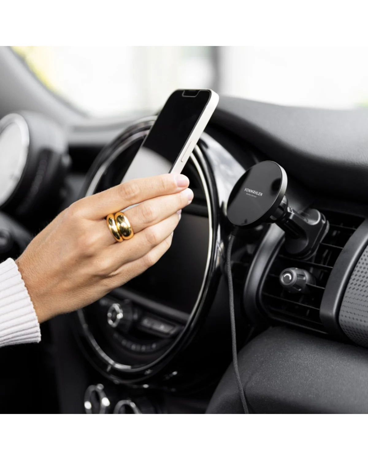 Vonmählen Aura Magnetische Draadloze Oplader voor Auto – Zwart