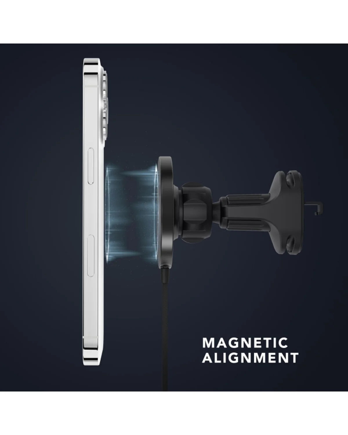 Vonmählen Aura Magnetische Draadloze Oplader voor Auto – Zwart