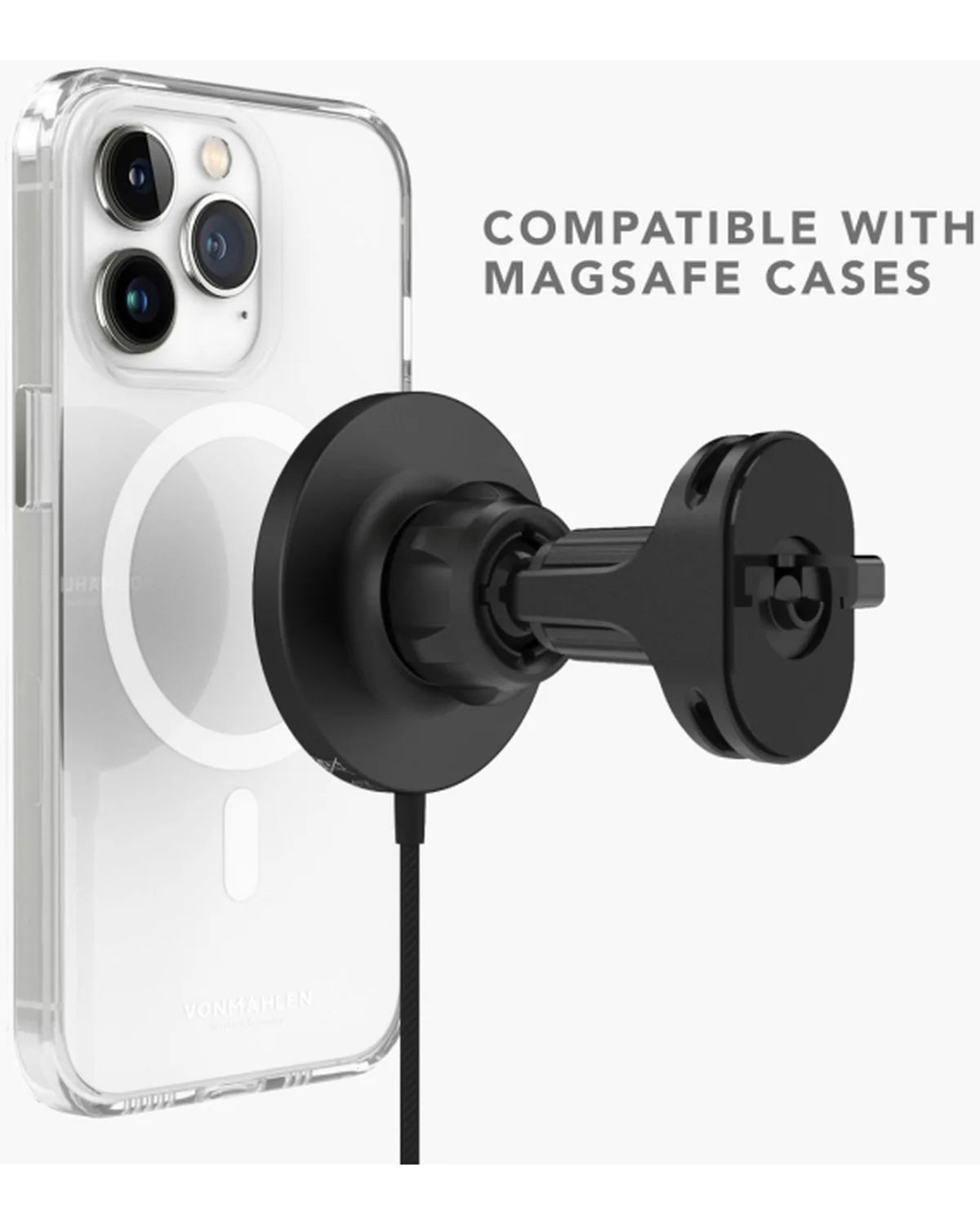 Vonmählen Aura Magnetische Draadloze Oplader voor Auto – Zwart