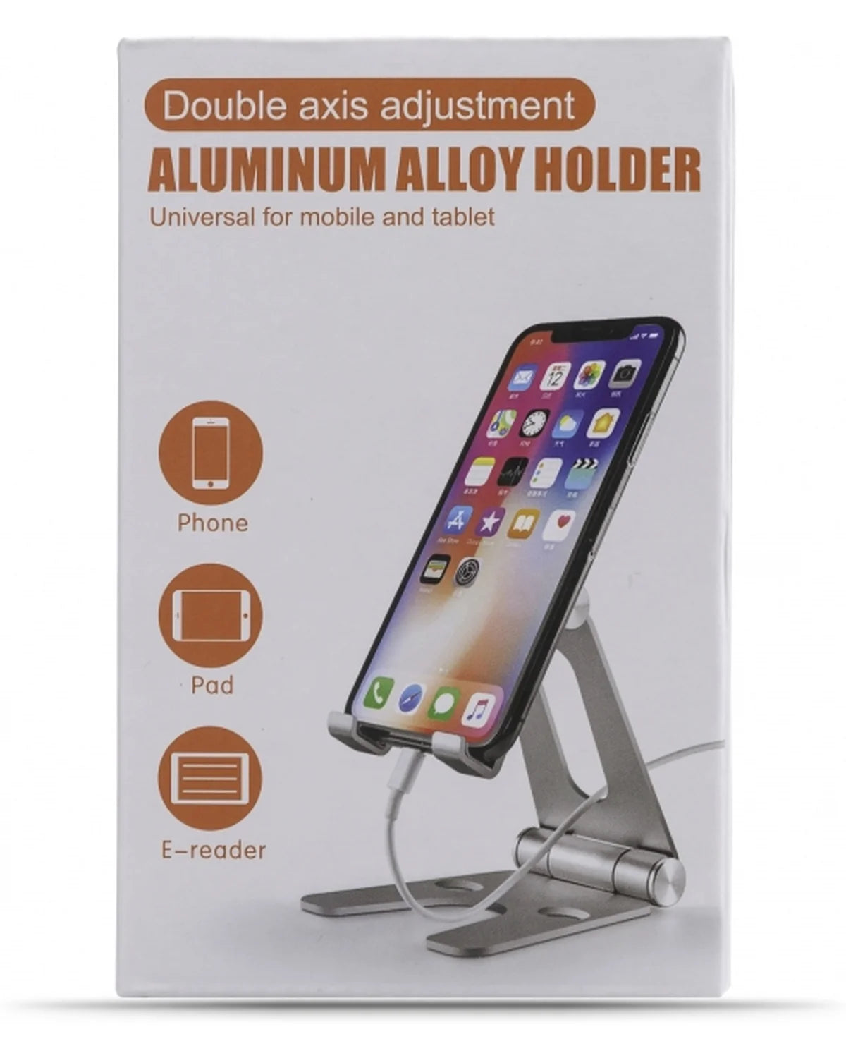 Xccess Opvouwbare Aluminium Telefoonhouder – Zilver